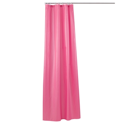 Le rideau de douche uni 180 x 200 rose   